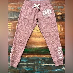 REFLEX KIDS Heather Pink Jogger Pants.  Gently Loved, Size M 9-10